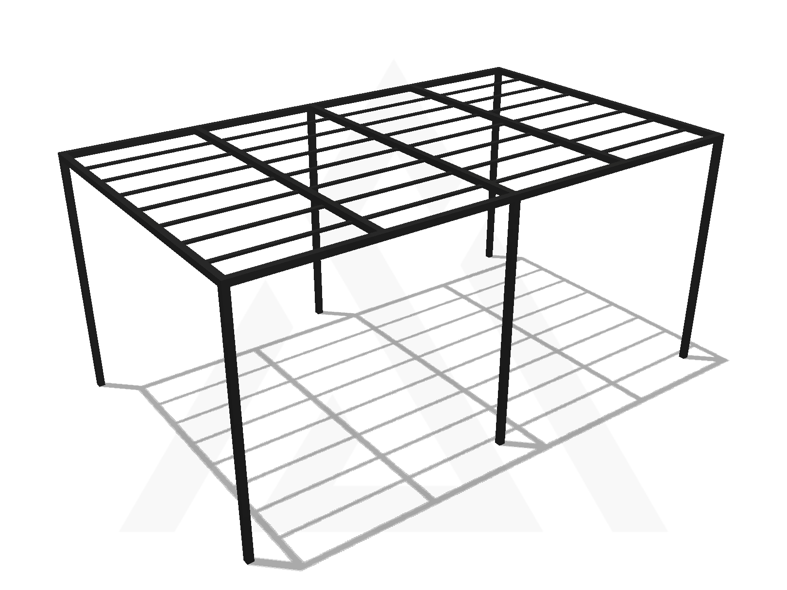 bache pour pergola autoportée droite métallique