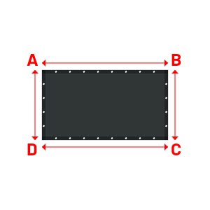 Bâche Rectangle en Protect 670 : La référence en matière de protection étanche Gris anthracite RAL 7016 - 1.80x1.00m