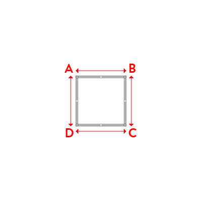 Bâche Rectangle en Protect 670 : La référence en matière de protection étanche Blanc RAL 9016 - 1.00x1.00m
