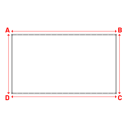 Bâche Rectangle en Protect 670 : La référence en matière de protection étanche Blanc RAL 9016 - 3.96x2.25m