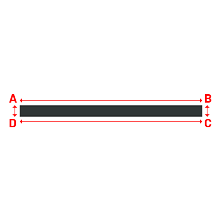 Bâche Rectangle en Protect 670 : La référence en matière de protection étanche Gris anthracite RAL 7016 - 6.50x0.40m