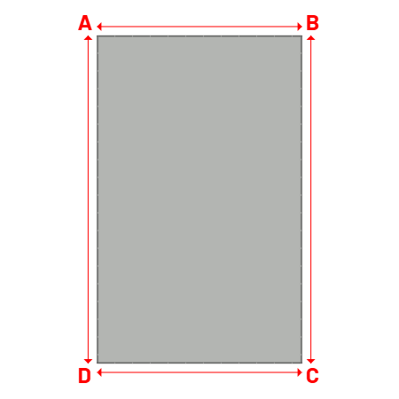 Bâche Rectangle en MaxiProtect 900 : Protection & grammage renforcé Gris agate RAL 7038 - 6.50x10.40m