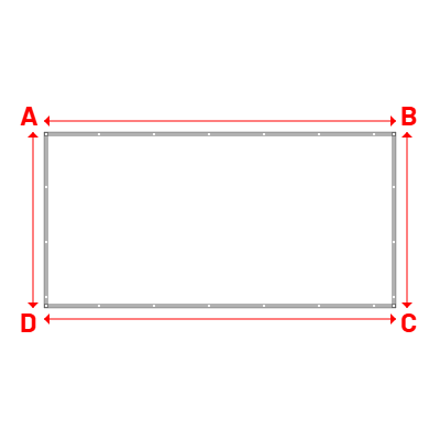 Bâche Rectangle en Protect 670 : La référence en matière de protection étanche Blanc RAL 9016 - 4.00x2.00m