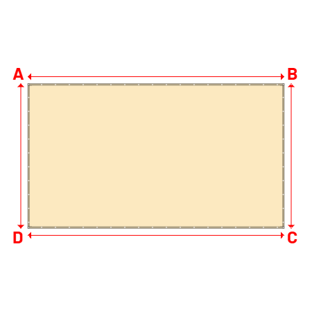 Bâche Rectangle en Protect 670 : La référence en matière de protection étanche Beige ral 1015 - 6.20x3.50m