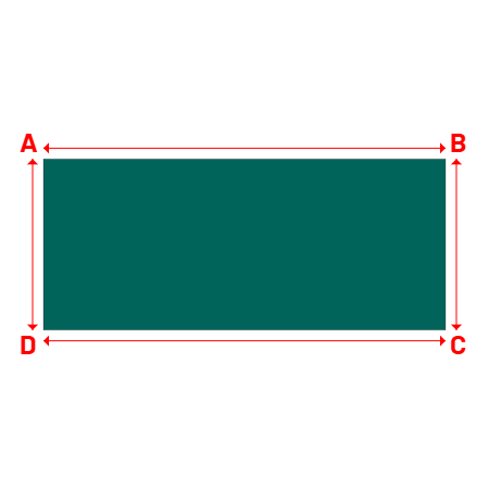 Bâche Rectangle en Protect 670 : La référence en matière de protection étanche Vert industrie RAL 6026 - 14.00x5.95m