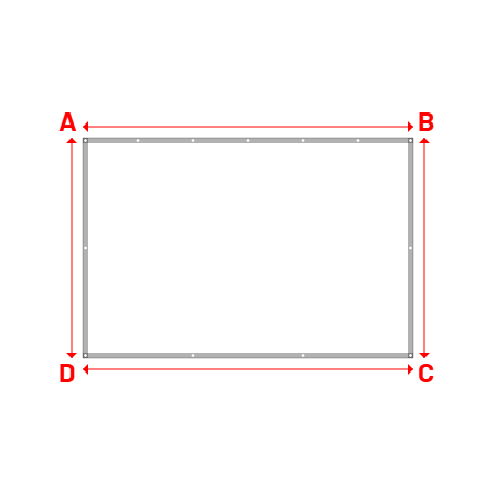 Bâche Rectangle en Protect 670 : La référence en matière de protection étanche Blanc RAL 9016 - 3.00x2.00m