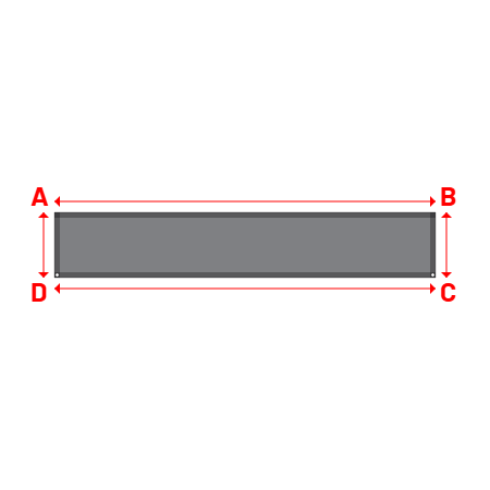Bâche Rectangle en CoverEco 640 : une bâche simple & efficace Ecolac 640 - 7196 (RAL 7037) - 3.50x0.60m