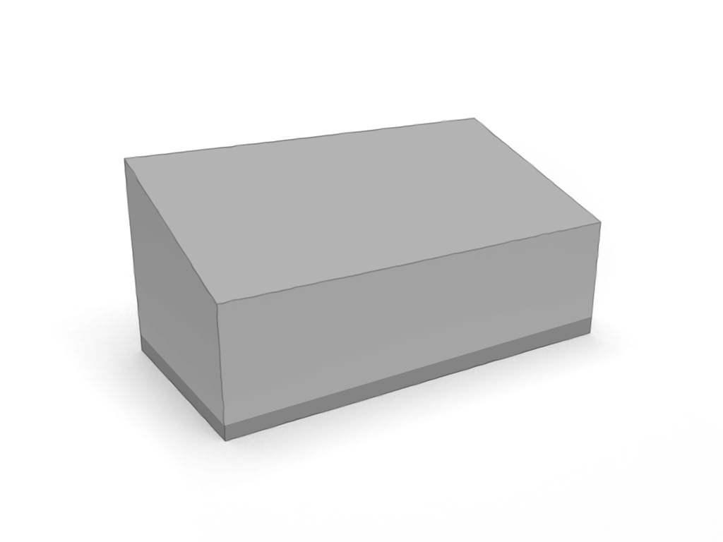 Trapézoïdale - Hydris  - Toile d'ombrage déperlante Hydris 0458 Gris foncé