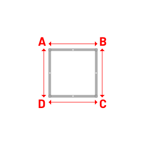 Bâche Rectangle en Protect 670 : La référence en matière de protection étanche Blanc RAL 9016 - 1.00x1.00m