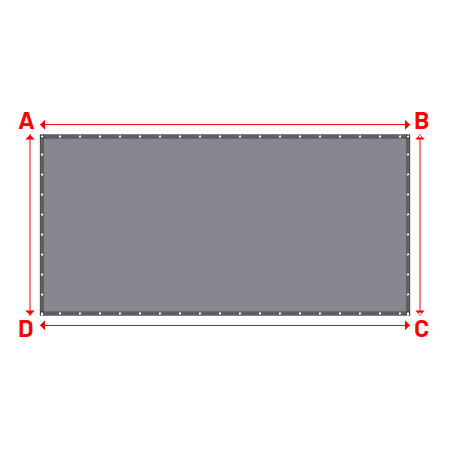 Bâche Rectangle en Protect 600 M1 : Résistance à la flamme exceptionnelle Coloris 693 - 4.50x2.20m