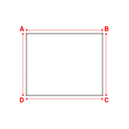 Bâche Rectangle en Protect 670 : La référence en matière de protection étanche Blanc RAL 9016 - 2.70x2.20m