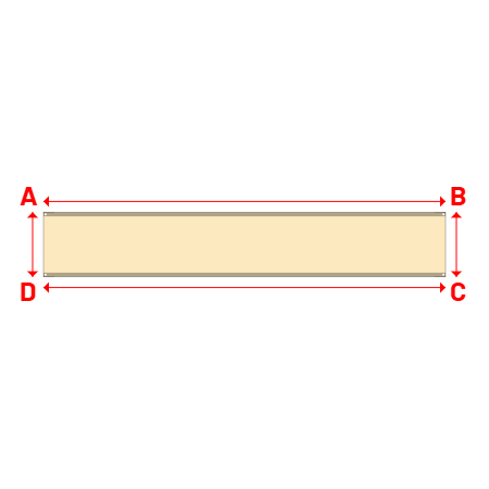 Bâche Rectangle en Protect 670 : La référence en matière de protection étanche Beige ral 1015 - 5.00x0.80m