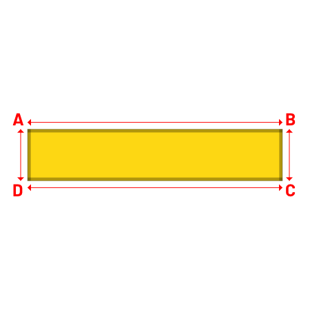 Bâche Rectangle en Solar 590 : bâche spéciale protection solaire & grand choix de coloris Bouton d'or - 502V3-2166C - 3.96x0.80m
