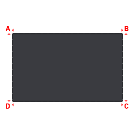 Bâche Rectangle en Soltis 96 - Toile d'ombrage haute performance Anthracite 96-2047 - 4.60x2.85m