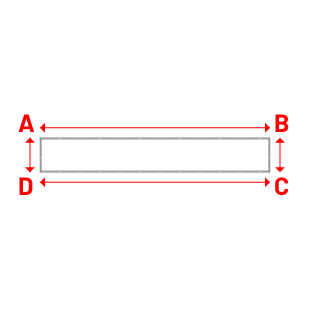 Bâche Rectangle en Protect 670 : La référence en matière de protection étanche Blanc RAL 9016 - 6.00x0.90m