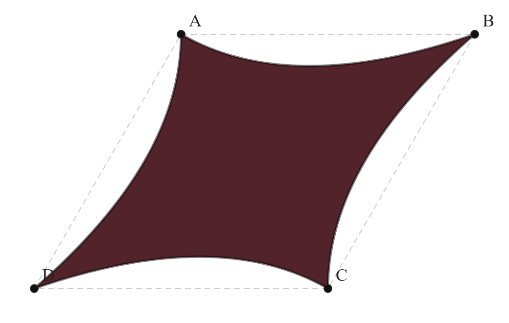 Voile d'ombrage - Voile d'ombrage Trapèze SmartSail - Hydris 0725 Bordeau