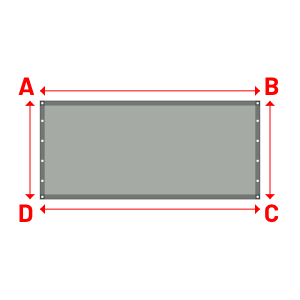 Bâche Rectangle en Protect 670 : La référence en matière de protection étanche Gris clair RAL 7038 - 2.35x1.05m