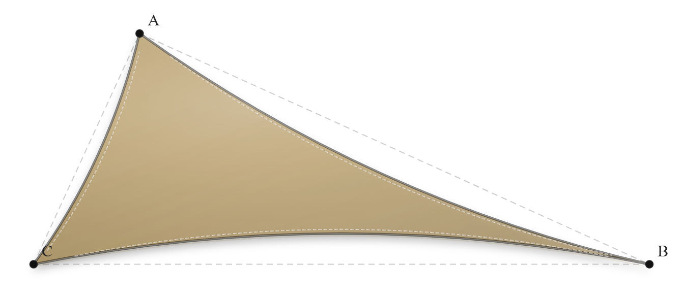 Voile d'ombrage - Forme Triangle - Sable du désert (704 AustralMesh)