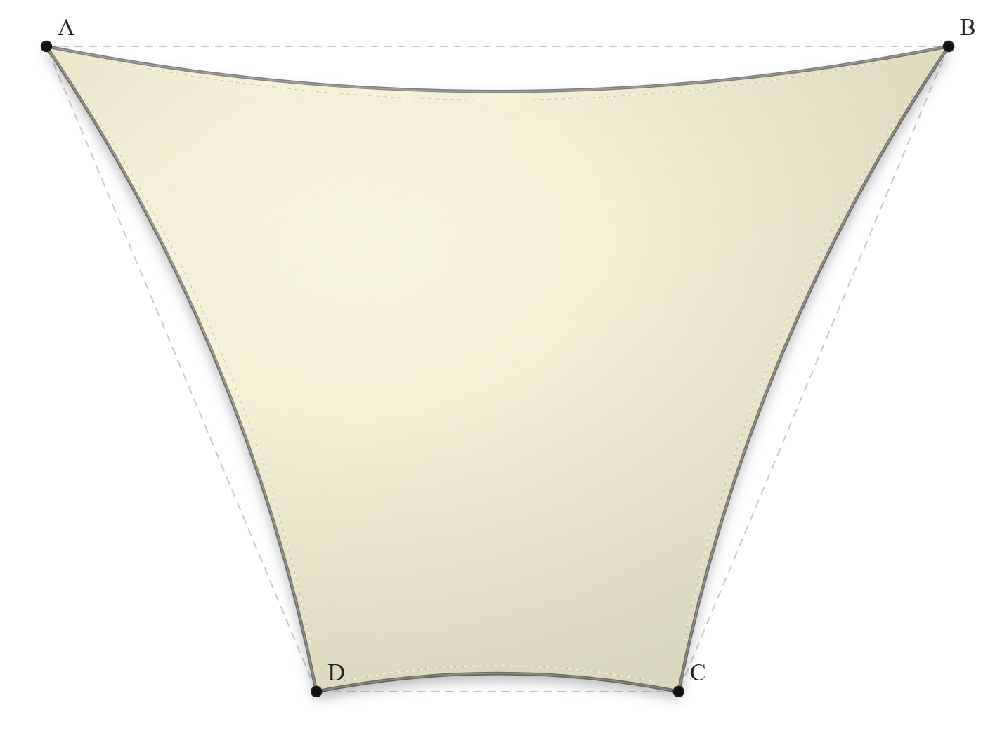 Voile d'ombrage - Forme Trapèze - Naturel (759 AustralMesh)