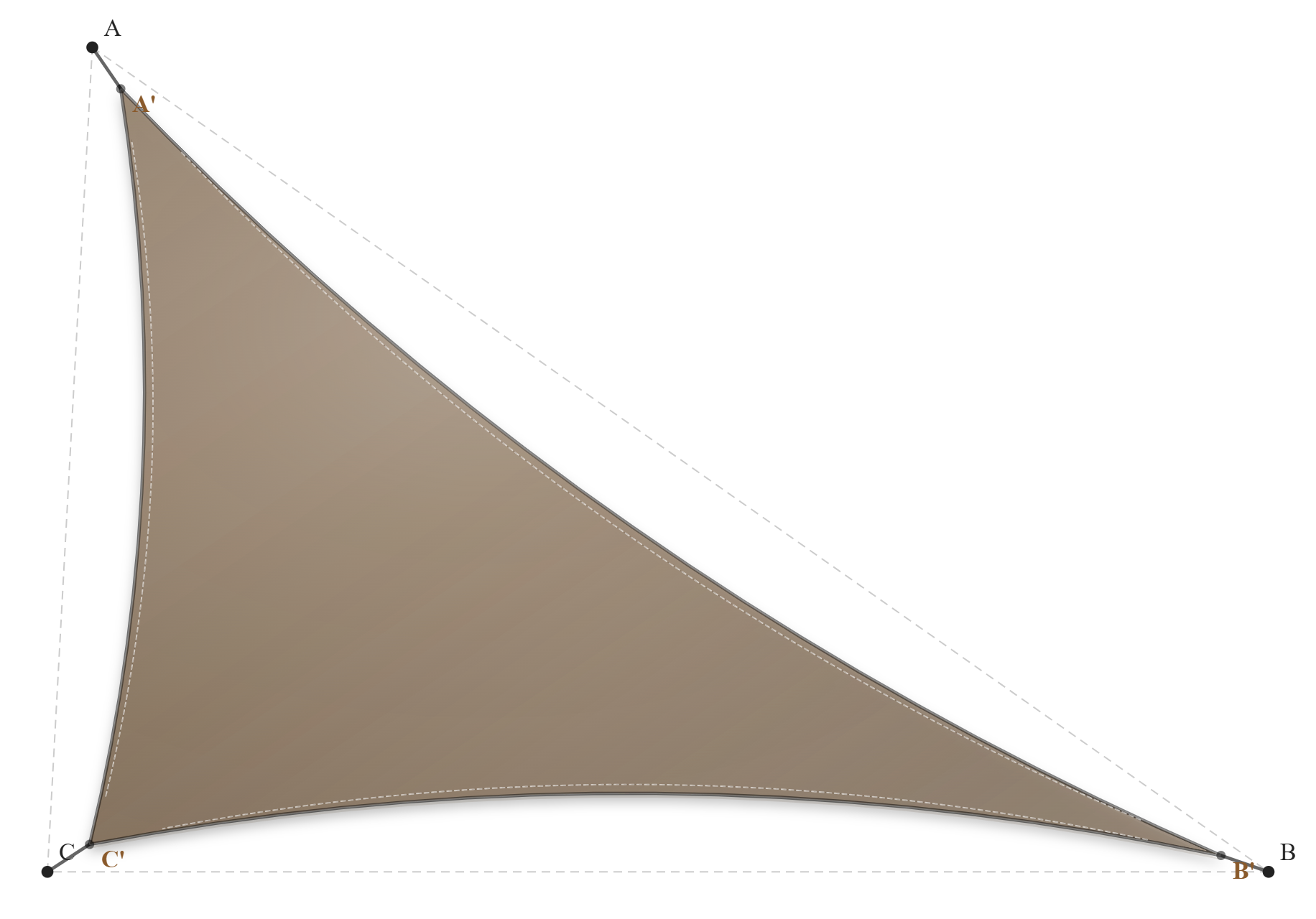 Voile d'ombrage - Forme Triangle - Bois flotté 294 (AustralMesh)