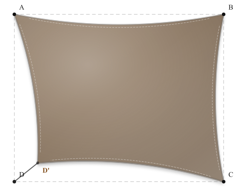 Voile d'ombrage - Forme Rectangle - Bois flotté 294 (AustralMesh)