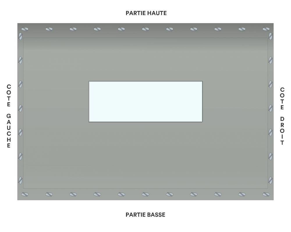 Bâche de façade pour mobil-home