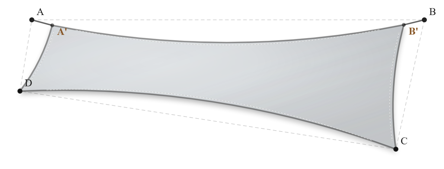Voile d'ombrage - Forme Trapèze - Nuage 96-50272