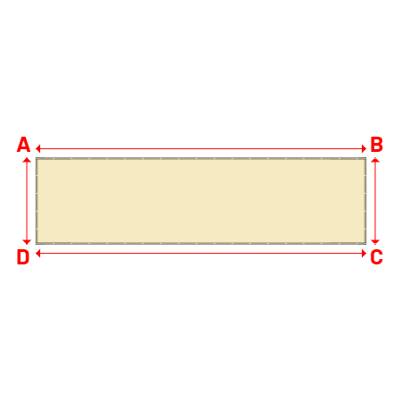 Bâche Rectangle en Soltis 502 Proof : bâche spéciale protection solaire & grand choix de coloris Champagne - 502V3-51979C - 8.00x2.10m