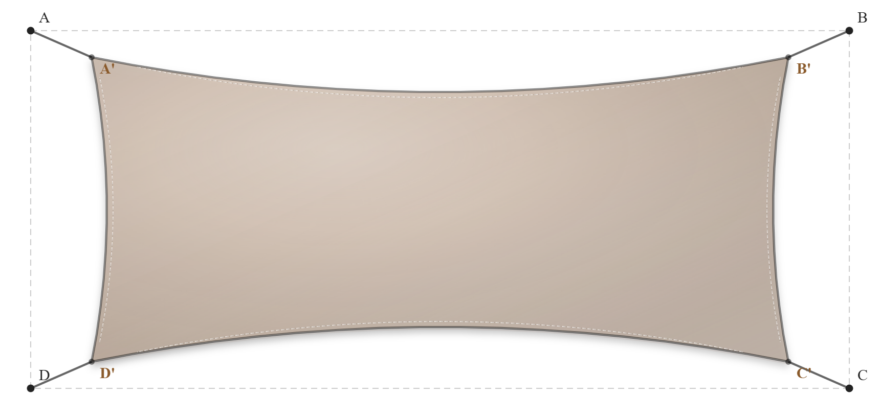 Voile d'ombrage - Forme Rectangle - Beige Sablé 96-2135