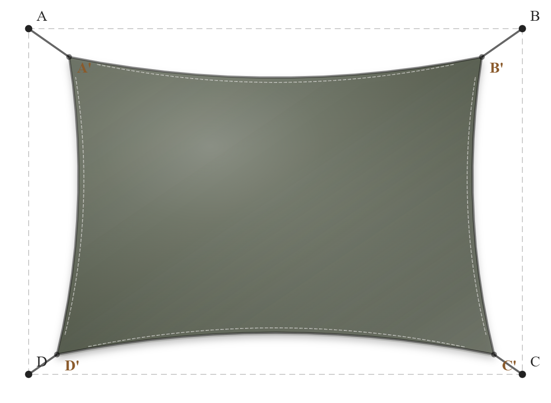 Voile d'ombrage - Forme Rectangle - Jungle 96-50849