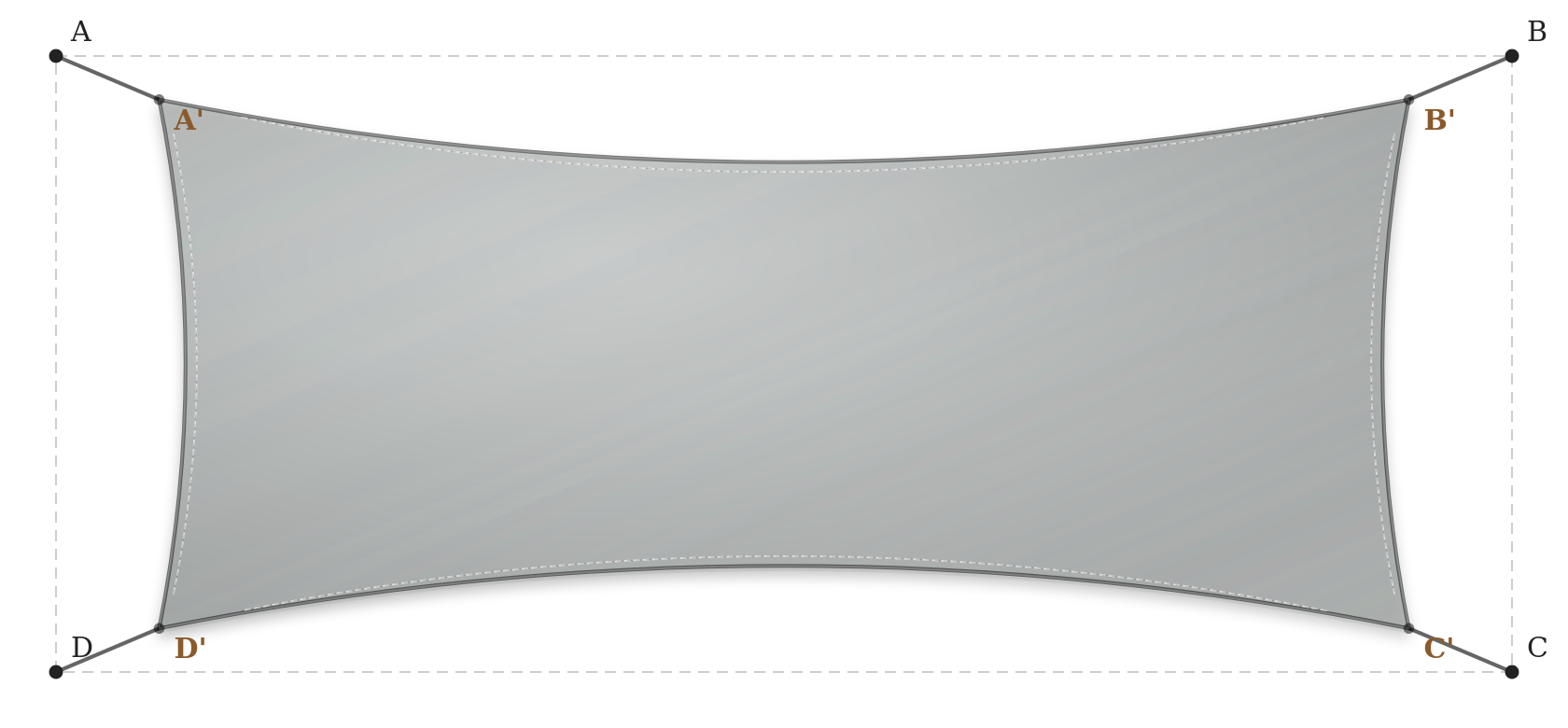 Voile d'ombrage - Forme Rectangle - Galet 96-2171