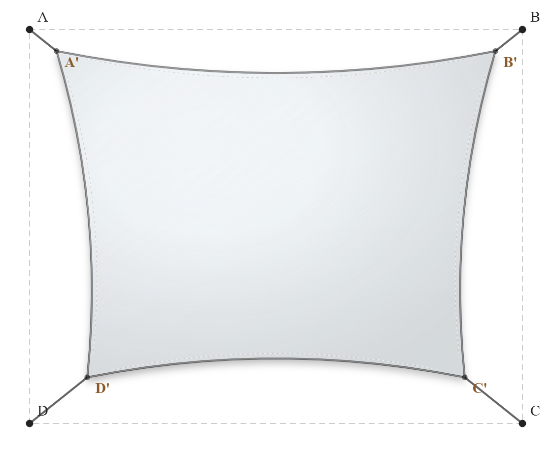 Voile d'ombrage - Forme Rectangle - Blanc - 502V3-8102C