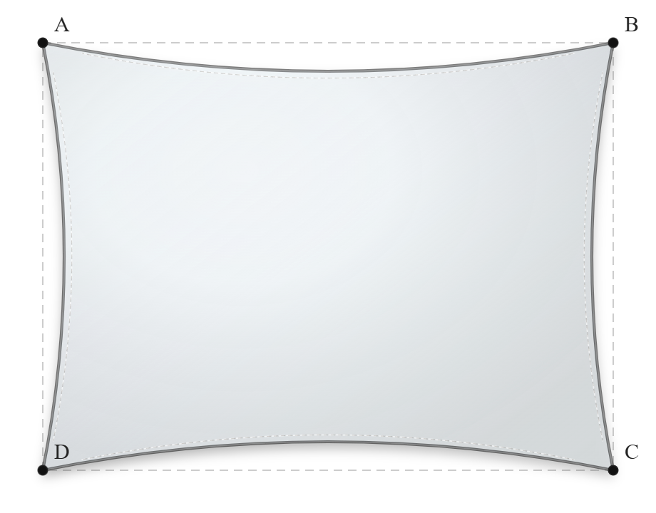 Voile d'ombrage - Forme Rectangle - Blanc - 502V3-8102C