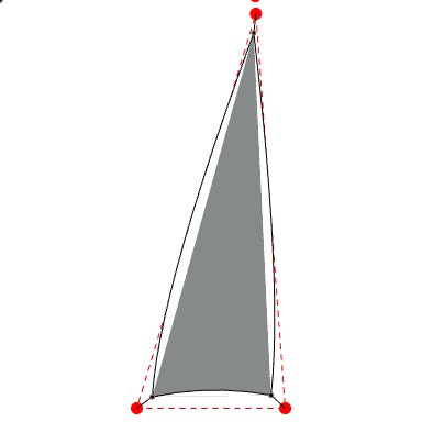 Voile d'ombrage triangle en AustralMesh - Toile d'ombrage ajourée Gris Acier (648 AustralMesh) - 2,16x6,59x6,87m
