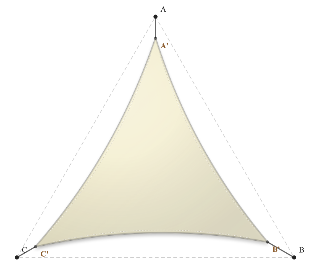 Voile d'ombrage - Forme Triangle - Naturel (759 AustralMesh)