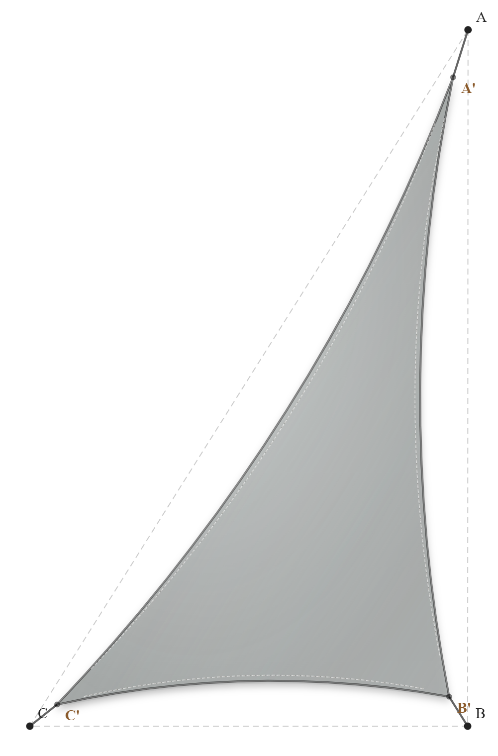 Voile d'ombrage - Forme Triangle - Galet 96-2171