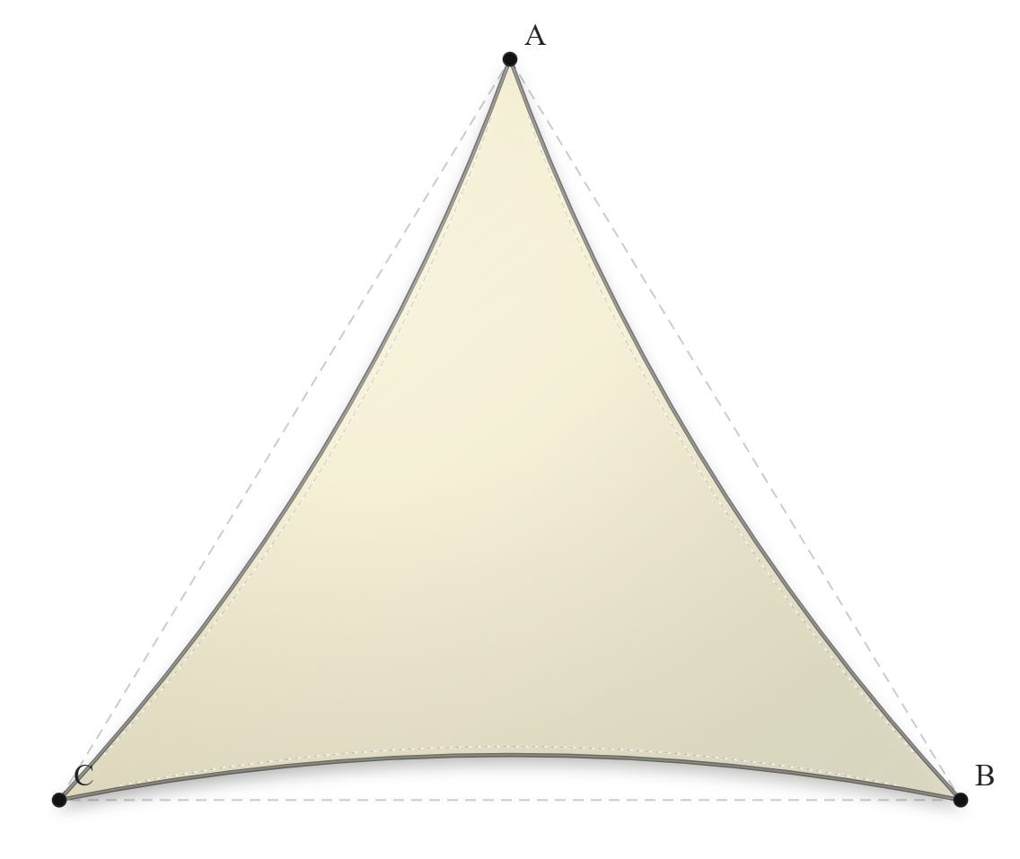 Voile d'ombrage - Forme Triangle - Naturel (759 AustralMesh)