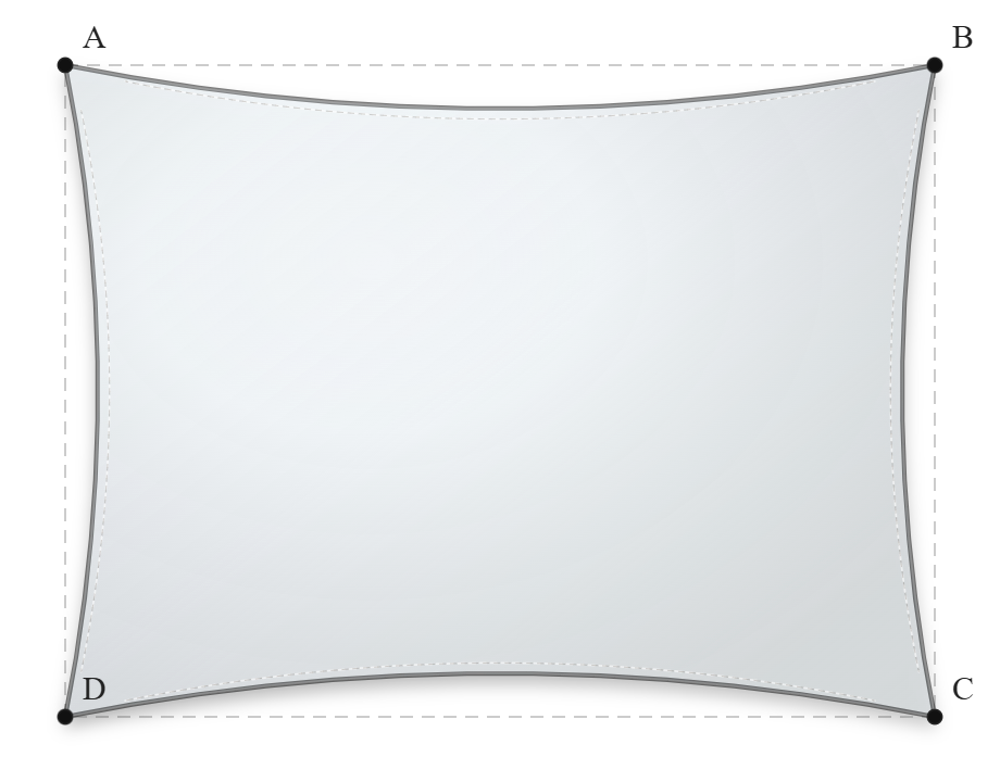 Voile d'ombrage - Forme Rectangle - Blanc - 502V3-8102C