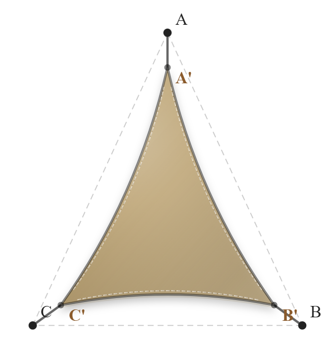 Voile d'ombrage - Forme Triangle - Sable du désert (704 AustralMesh)