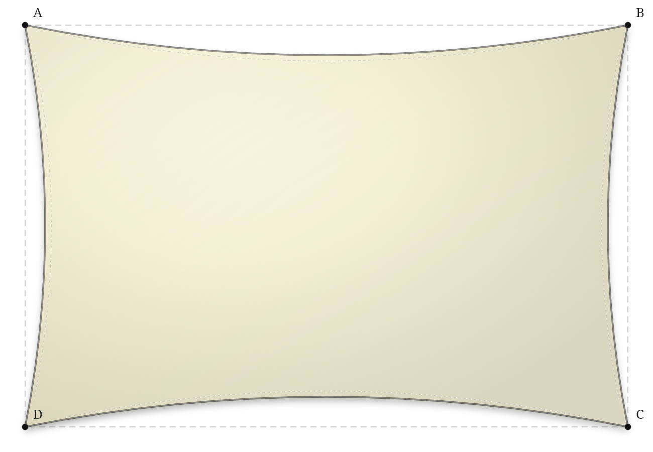 Voile d'ombrage - Forme Rectangle - Naturel (759 AustralMesh)