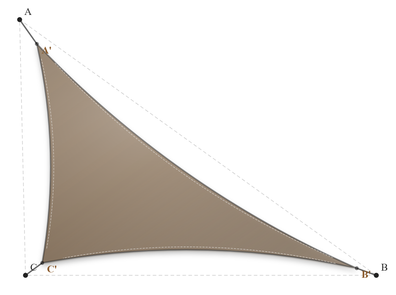 Voile d'ombrage - Forme Triangle - Bois flotté 294 (AustralMesh)