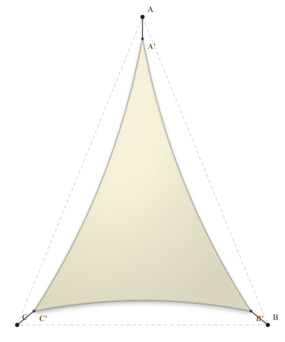 Voile d'ombrage - Forme Triangle - Naturel (759 AustralMesh)