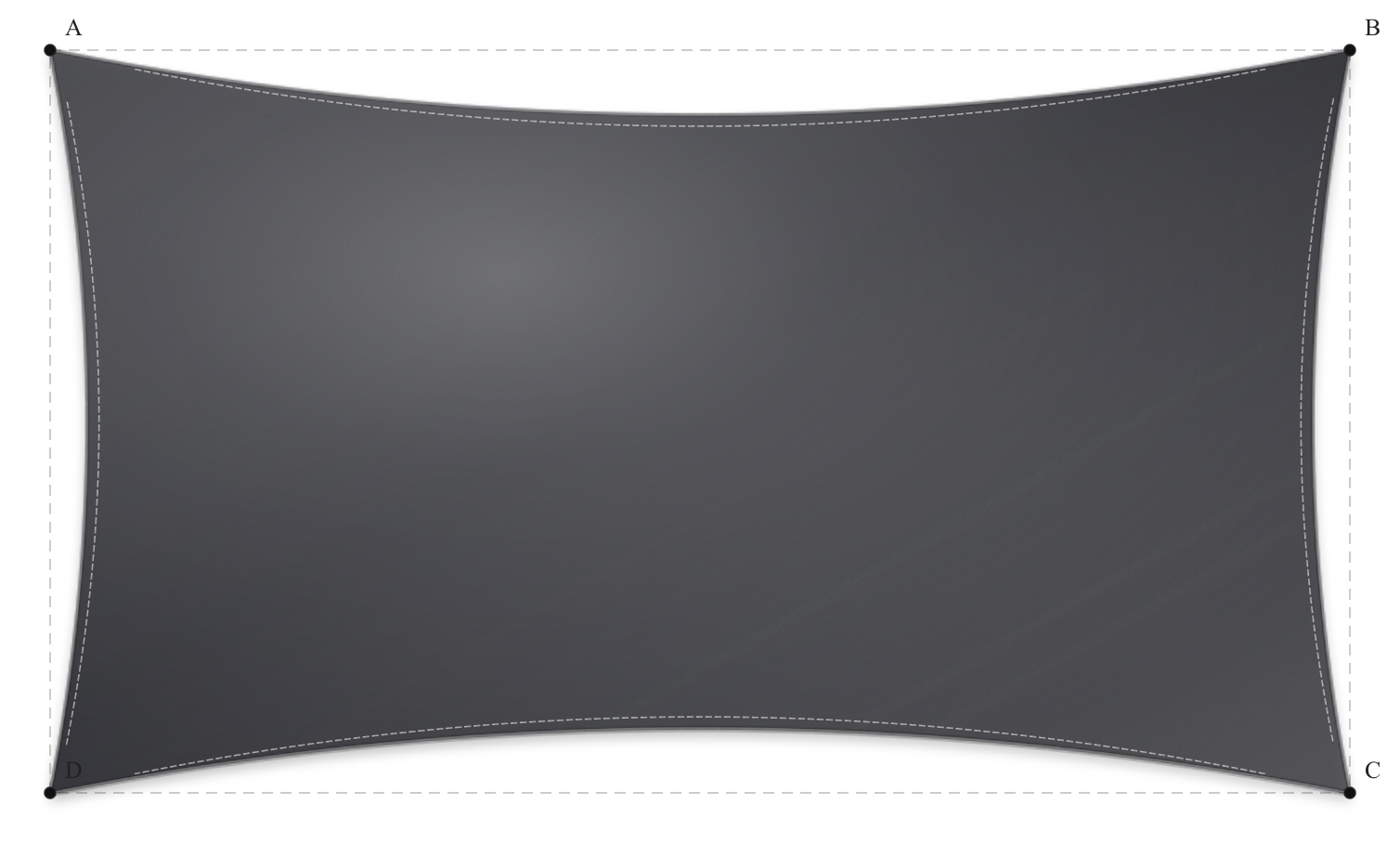 Voile d'ombrage - Forme Rectangle - Anthracite 96-2047