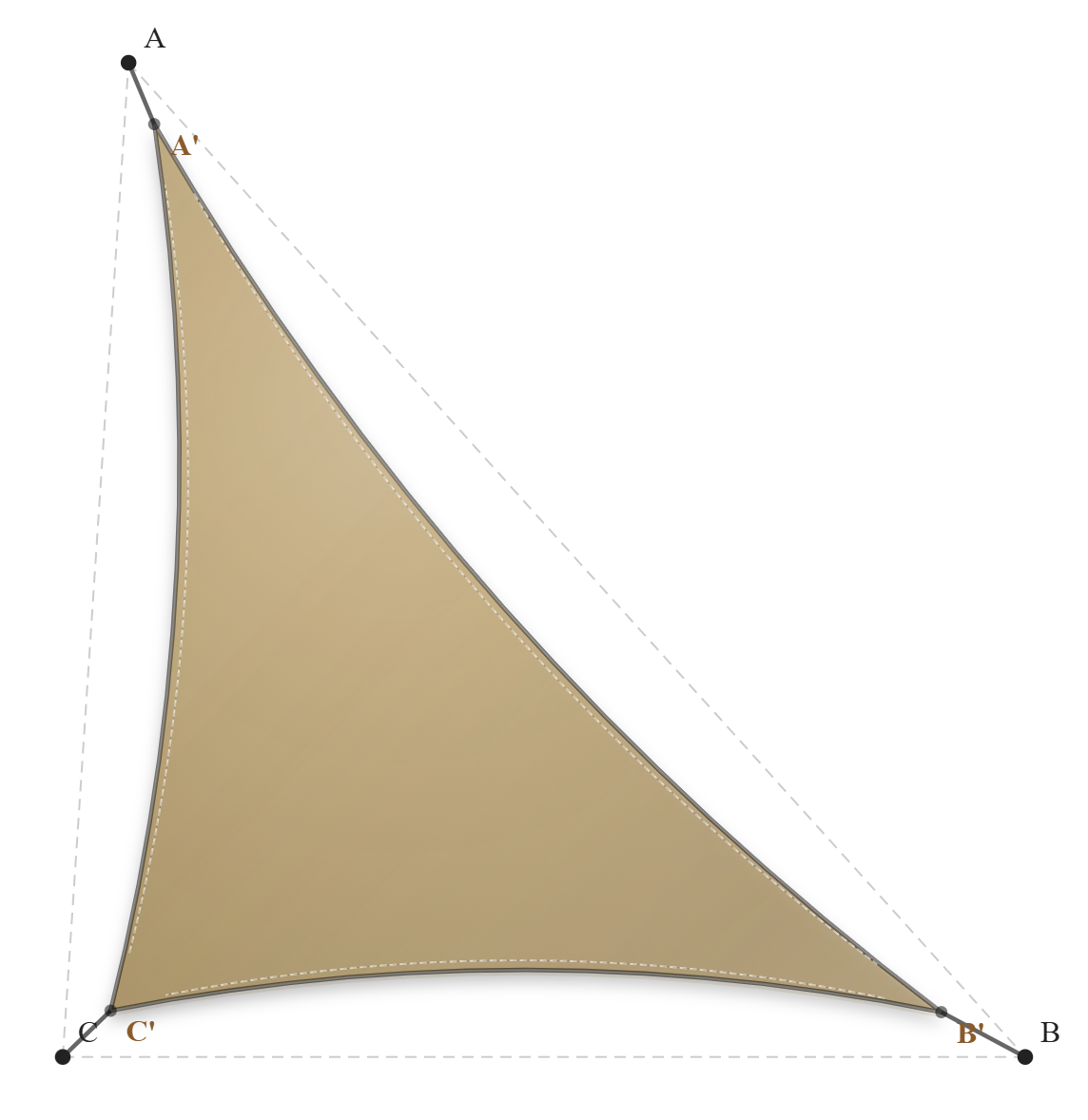 Voile d'ombrage - Forme Triangle - Sable du désert (704 AustralMesh)