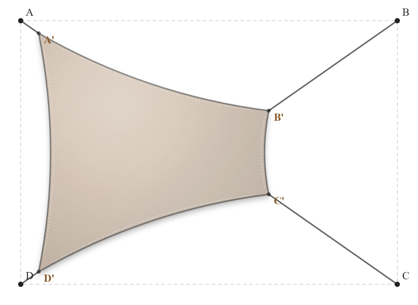 Voile d'ombrage - Forme Rectangle - Beige Sablé 92-2135