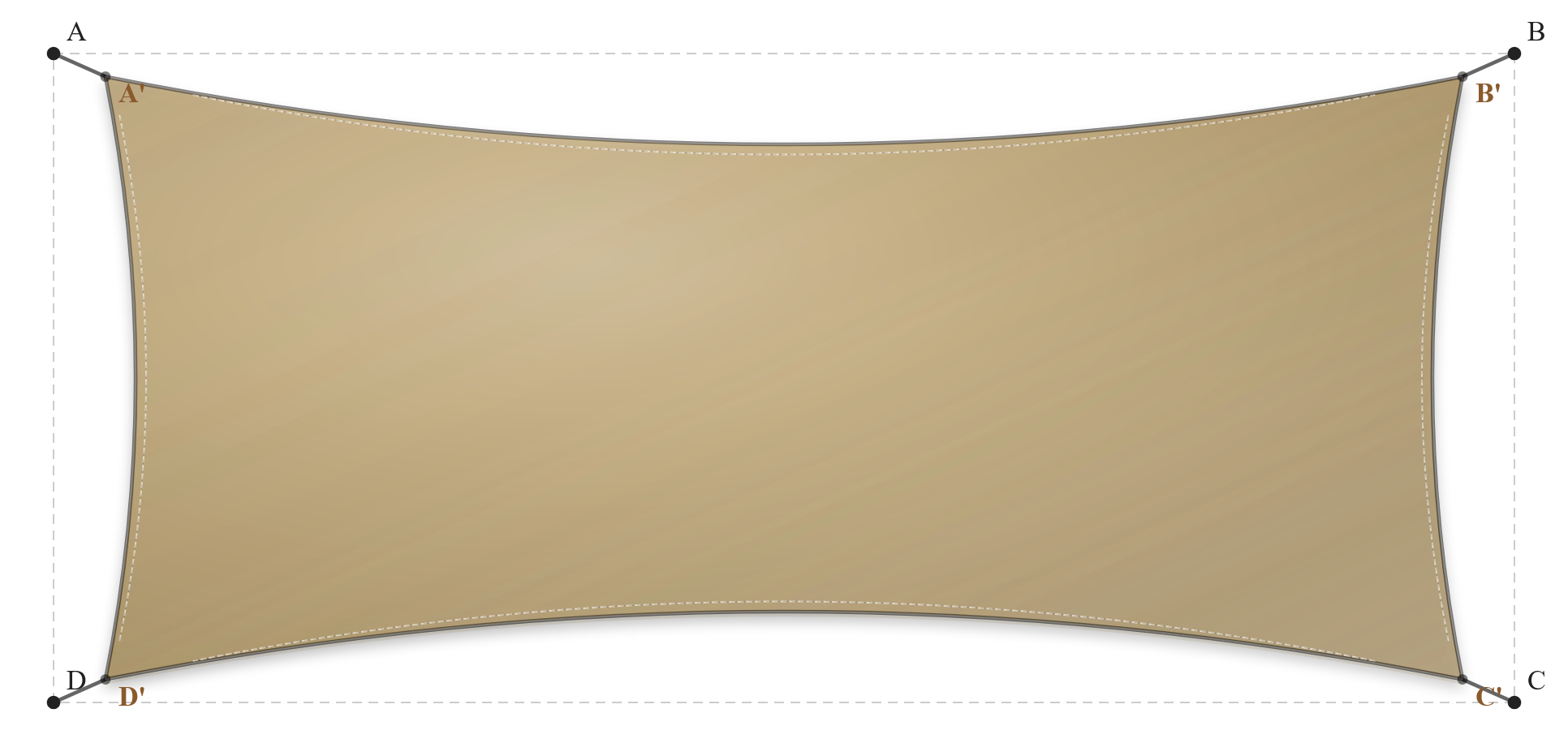 Voile d'ombrage - Forme Rectangle - Sable du désert (704 AustralMesh)