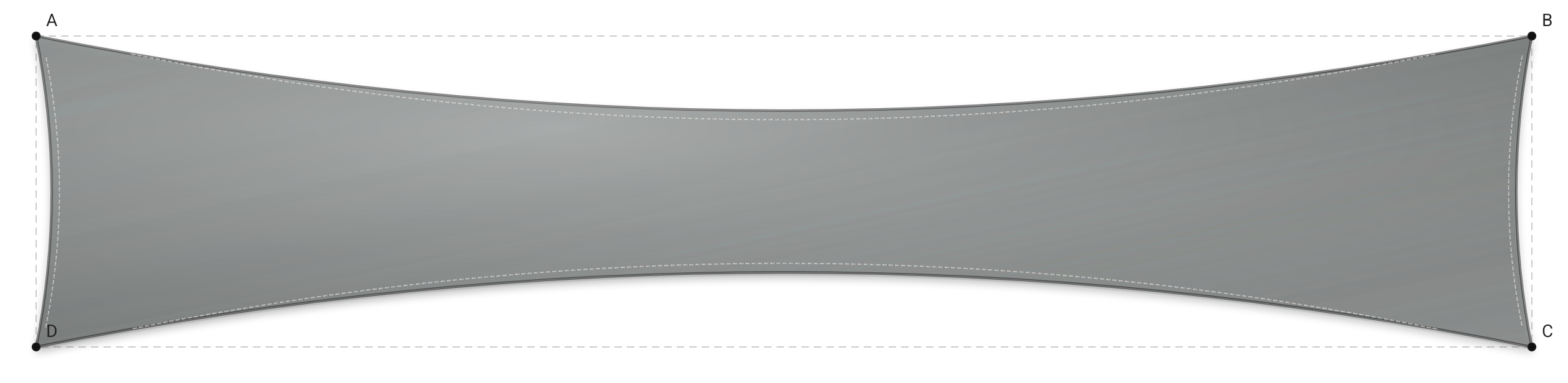 Voile d'ombrage - Forme Rectangle - Gris Acier (648 AustralMesh)