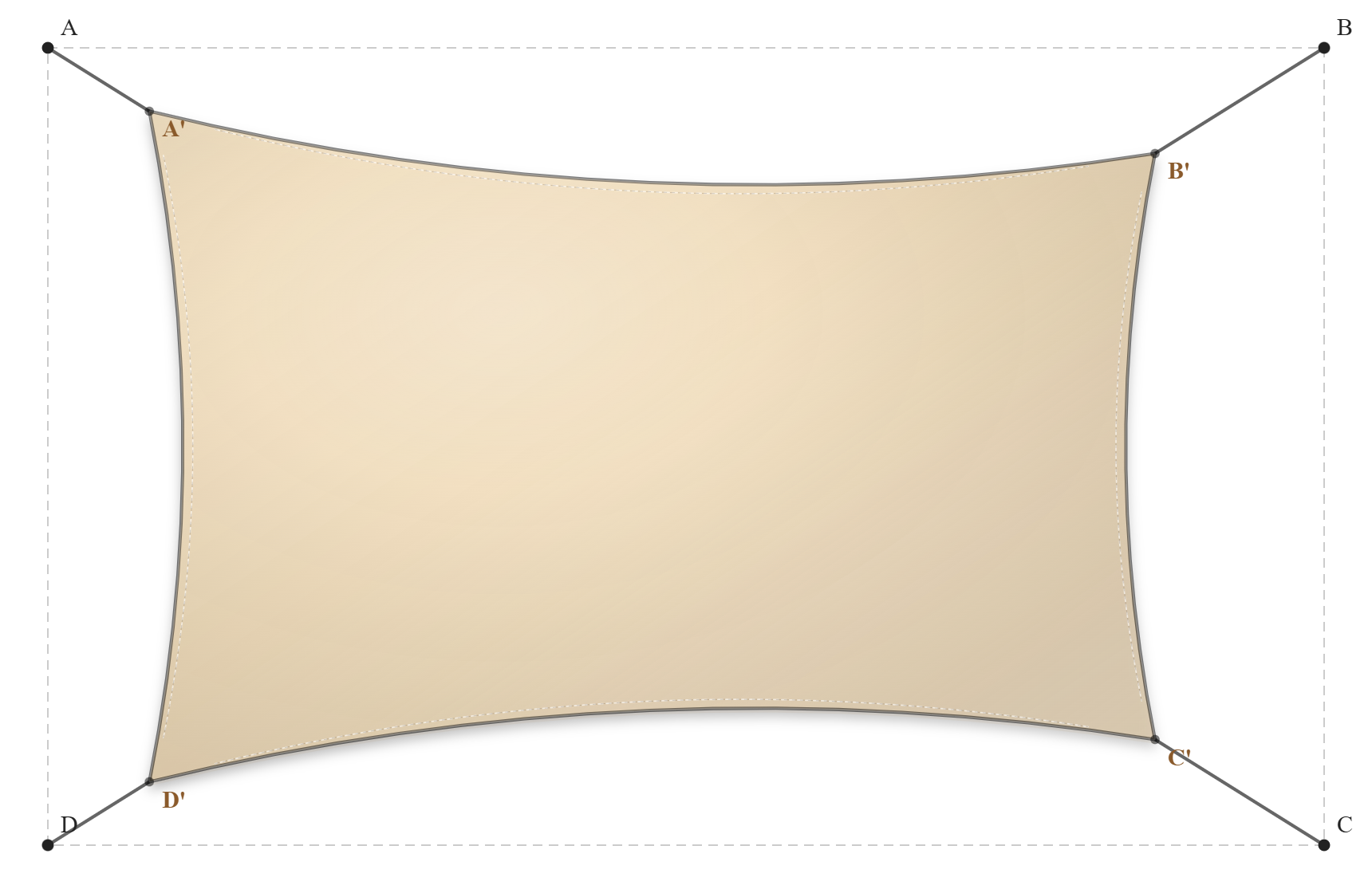 Voile d'ombrage - Forme Rectangle - Blanc Cassé 96-1103