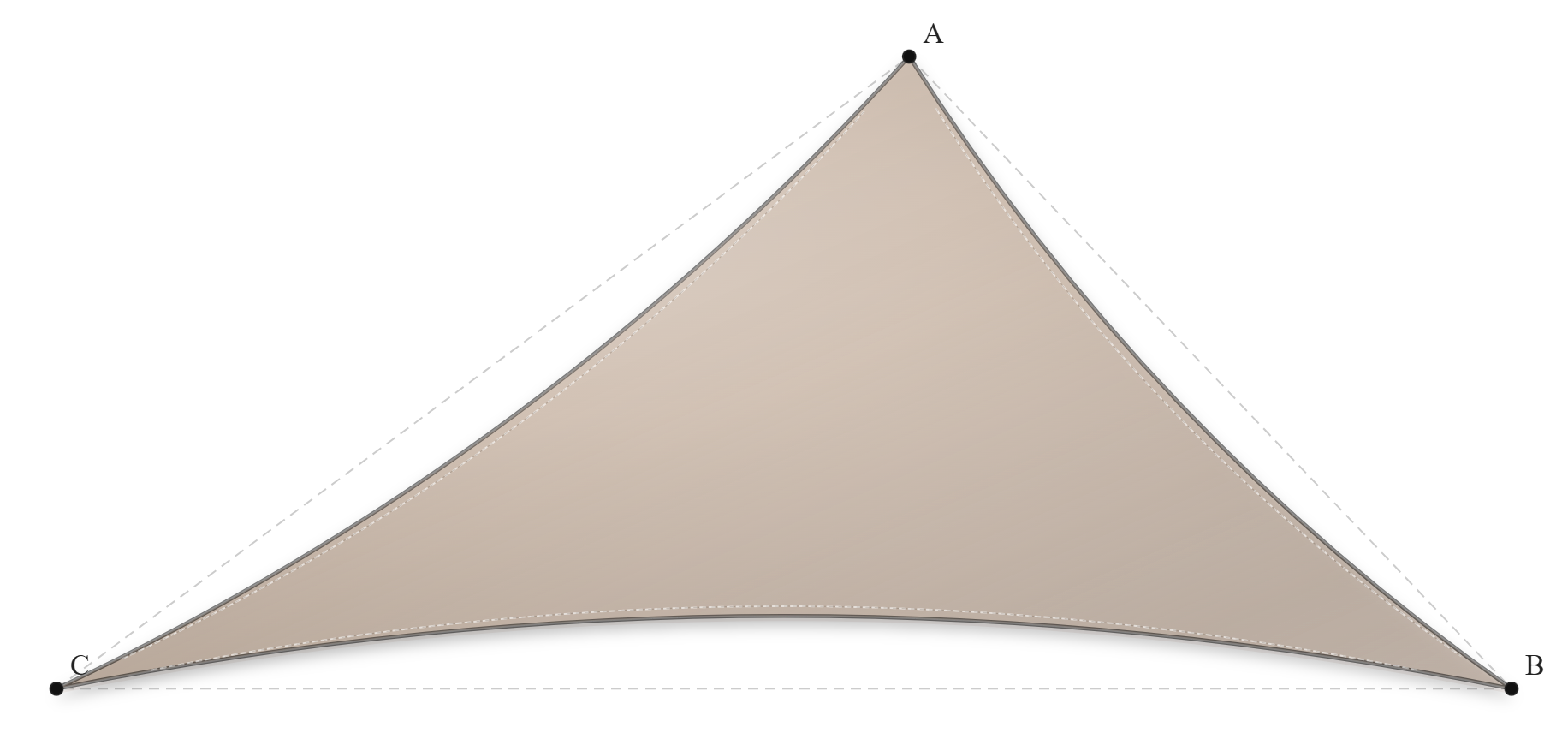 Voile d'ombrage - Forme Triangle - Beige Sablé 96-2135