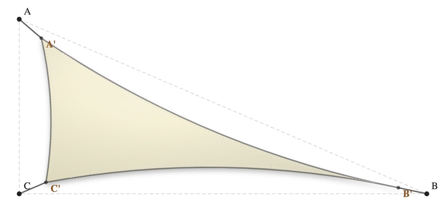 Voile d'ombrage - Forme Triangle Rectangle - Naturel (759 AustralMesh)